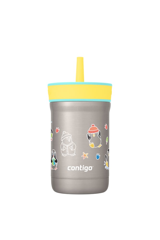 Kids Leighton Spill-Proof Stainless Steel Tumbler with Straw, 12oz P3