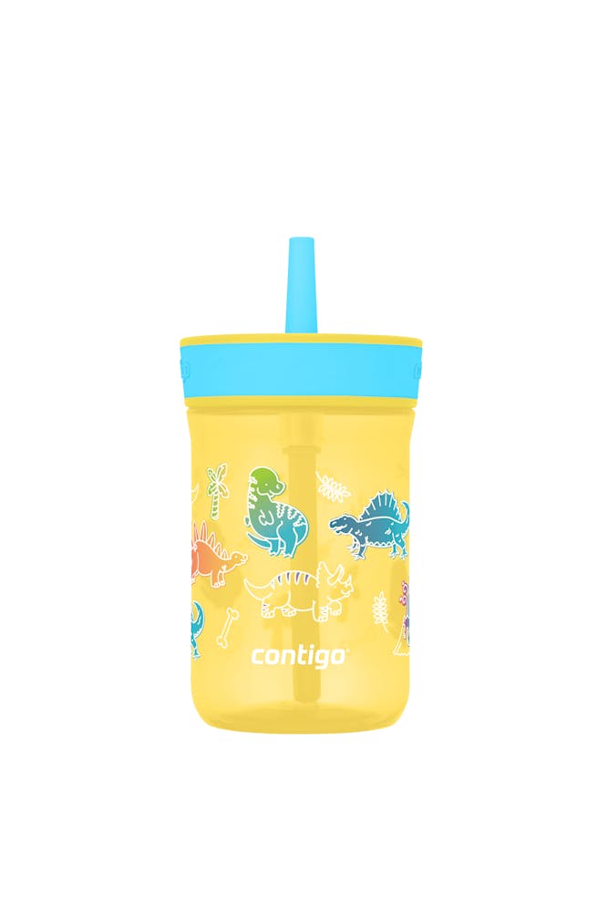 Kids’ Leighton Straw Tumbler with Spill-Proof Leak-Proof Lid, 14oz Y5