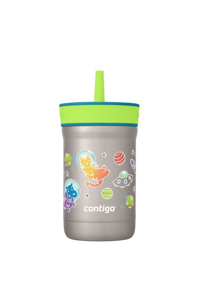 Kids Leighton Spill-Proof Stainless Steel Tumbler with Straw, 12oz P3