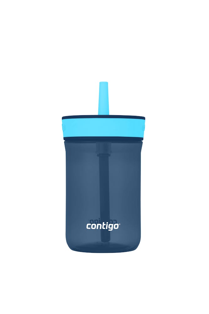 Kids’ Leighton Straw Tumbler with Spill-Proof Leak-Proof Lid, 14oz Y5