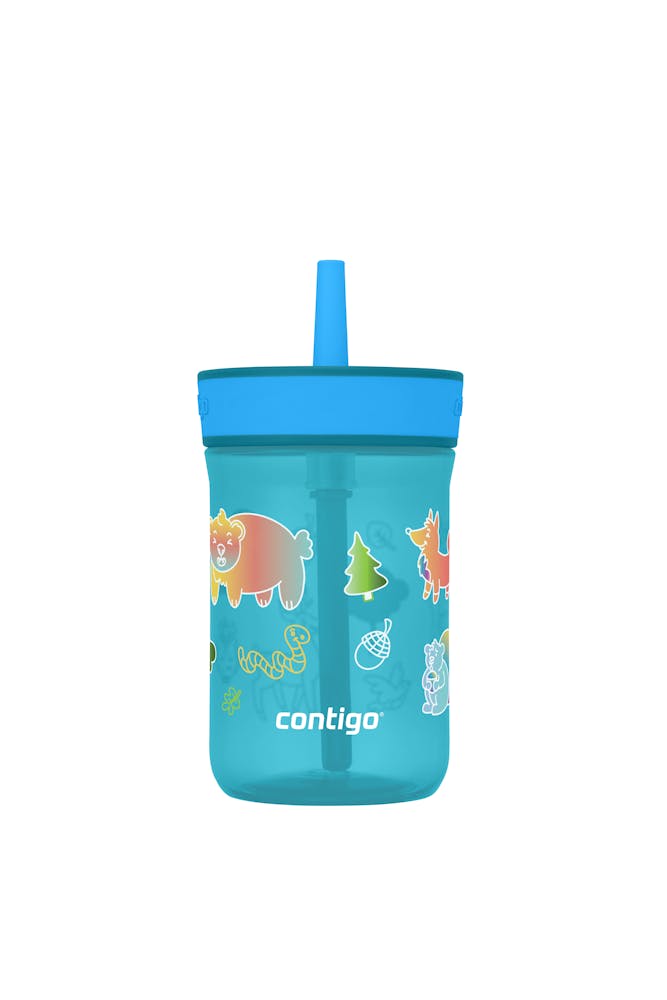 Kids’ Leighton Straw Tumbler with Spill-Proof Leak-Proof Lid, 14oz Y5