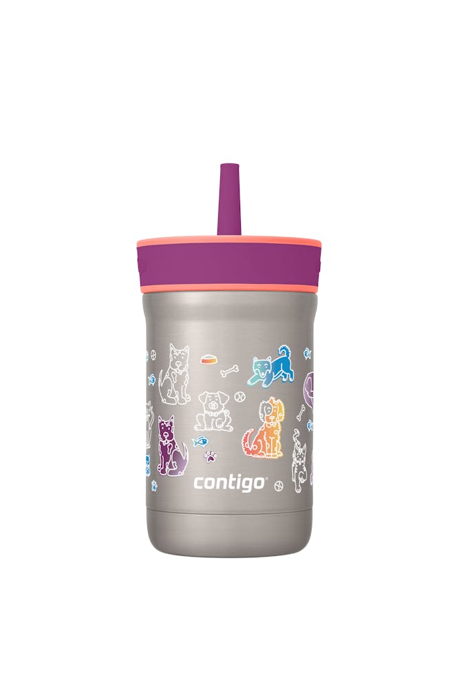 Kids Leighton Spill-Proof Stainless Steel Tumbler with Straw, 12oz P3