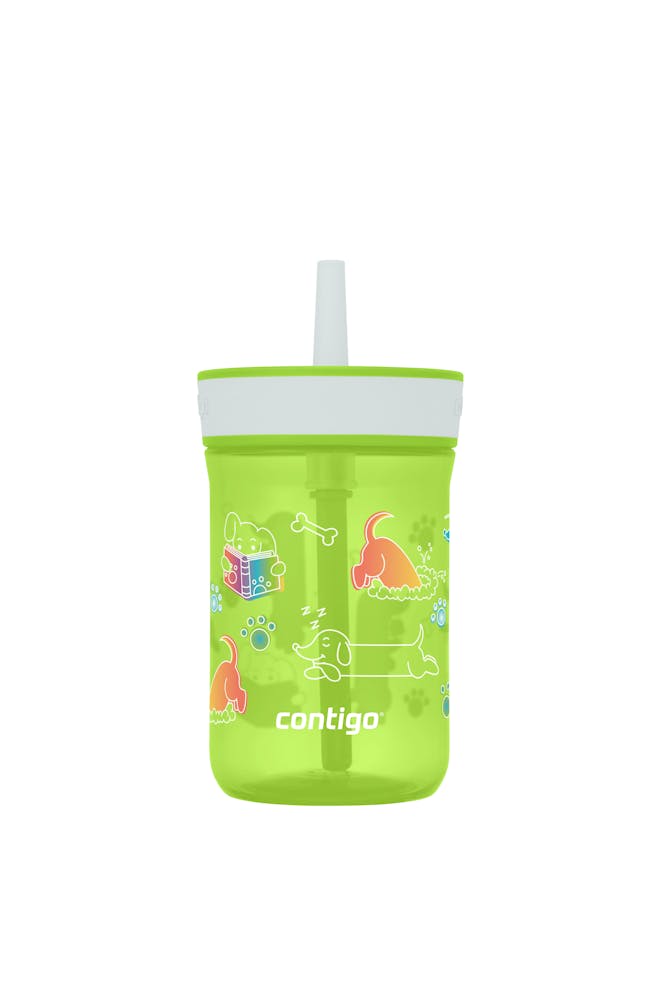 Kids’ Leighton Straw Tumbler with Spill-Proof Leak-Proof Lid, 14oz Y5